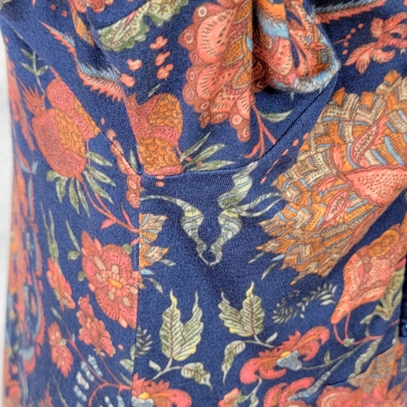 Soft Surroundings Vivian Boho Beaded Embroidered Paisley Tunic Top Sz M - Picture 8 of 12